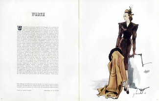 Worth 1946 Manteau, Pierre Louchel, Text Lucien François