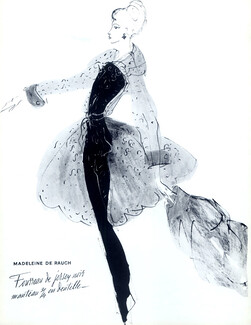 Madeleine de Rauch (Couture) 1955 evening gown