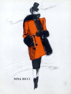 Nina Ricci (Coat & Fur) 1941 Jacques Costet