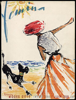 Femina 1950 Juin, Simone Brousse (cover), Irwin Crosthwait