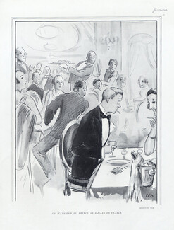 SEM (Georges Goursat) 1924 Prince de Galles, caricature