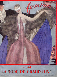 Georges Lepape 1926 Original Cover Femina