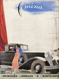 Jacques Demachy 1931 Femina Original Cover, Renault