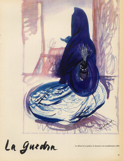 La Guedra, 1948 - Oriental Dance, Morocco, Texte par André Delfau, 4 pages