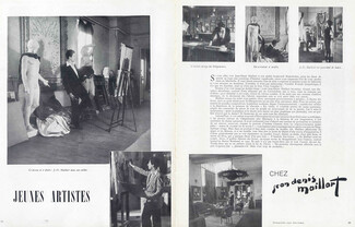 Jeunes Artistes, 1946 - Chez Jean Denis Maillart & Guy Charles Revol Biography, 3 pages