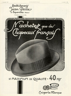 Jean Peille (Men's Hats) 1925 Esperaza