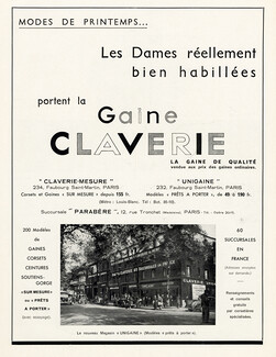 Claverie 1939 Store "Unigaine"