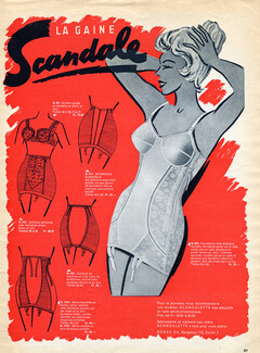 Scandale (Lingerie) 1960 Girdle, Corselette