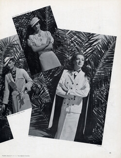 Véra Boréa (Couture) 1936 Robe en piqué blanc