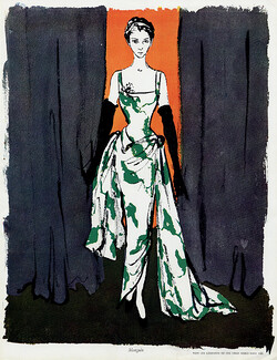 Lucile Manguin 1950 Evening Dress Tom Keogh