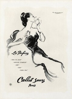 Les Parfums Callot Soeurs (Perfumes) 1946 Paul Valentin (L)