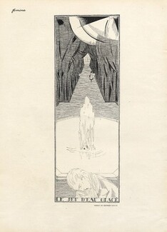 Georges Lepape 1920 "Le jet d'eau glacé"
