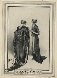 Au Printemps (Department Store) 1909 Evening Gown, Etienne Drian