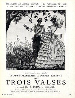Guy Arnoux 1938 Movie ''Trois Valses'' Yvonne Printemps