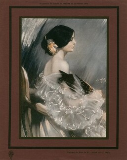 Jacques Wély 1905 Portrait de Mme de B... Pastel