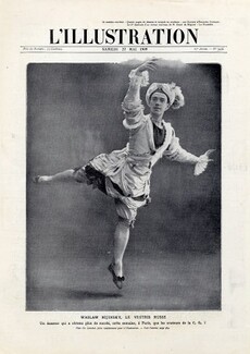 Waslaw Nijinsky 1909 Dancer, Russian Ballet