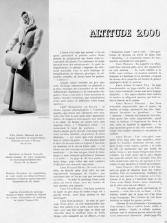Véra Boréa (Couture) 1937 Manteau du soir et grand manchon en mouton blanc
