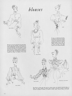 Véra Boréa (Couture) 1946 Blouses