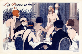 Fernand Couderc 1924 La Reine a bu !