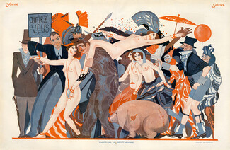 Sacha Zaliouk 1924 Rapins-Bal à Montparnasse, Carnival in Paris