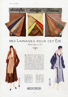 E. Meyer & Cie 1924 Lainages Sédalpa, Saïga & Fresca, Teresa Kilham, 3 pages, 3 pages