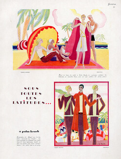 E. Meyer & Cie (Fabric) 1928 Carlos de Tejada, Palm Beach, Rome, Venice, 3 pages