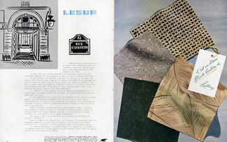 Lesur (Fabric) 1953 Rue Saint Augustin, Paris, Shop Window, Labbey