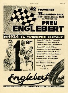 Englebert 1934 Moll, Varzi, Trossi, Chiron, Etancelin, Chinetti, Bjornstad