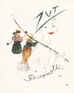 Schiaparelli (Perfumes) 1950 Zut, Vertès (S)