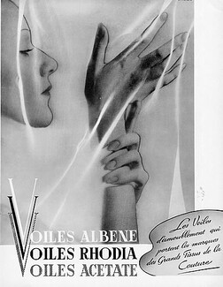 Voiles Rhodia & Albène 1937 Photo Man Ray
