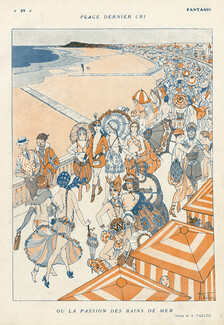 Armand Vallée 1919 La Passion des Bains de Mer, Beach, Seashore