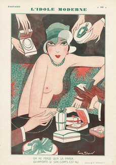 Pierre Hérault 1928 Sexy Looking Girl Topless Roaring Twenties