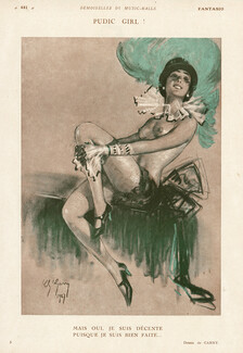 Garry 1928 Chorus Girl, Costume Music-Hall, Topless