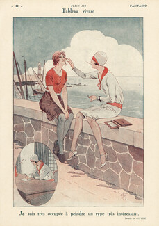 Tableau Vivant, 1928 - René Giffey Seaside Make up
