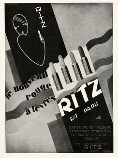 Ritz (Lipstick) 1929 Hisacher, Art Deco