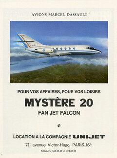Marcel Dassault 1969 Mystère 20