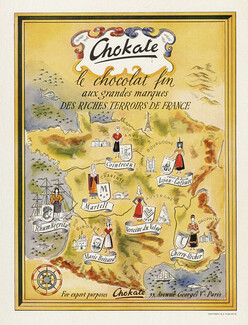 Chokate (Chocolate) 1946 Cointreau, Martell, Marie Brizard, Negrita