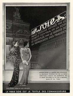 La Soie - Marque Fédérative (Silks) 1934 Worth & Patou, Photo Scaioni