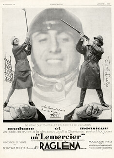 Lemercier - Société Ragléna 1928 Mistinguett, Earl Leslie, Aviator