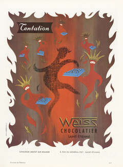 Weiss (Chocolates) 1959 Tentation Devil