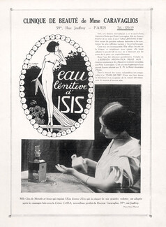 Cléo de Mérode 1912 Eau Lénitive d'Isis, "Main de Fée", Caravaglios