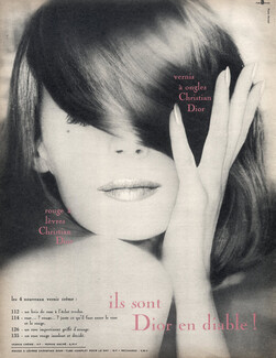 Christian Dior (Cosmetics) 1963 nail polish, Lipstick, Photo Ronzel