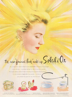 Coty (Cosmetics) 1948 "Golden Sun"