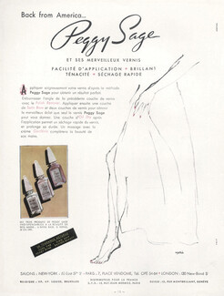 Peggy Sage (Cosmetics) 1947 Nail Polish