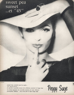 Peggy Sage (Cosmetics) 1961 Lipstick Nail Polish, Photo Moisdon