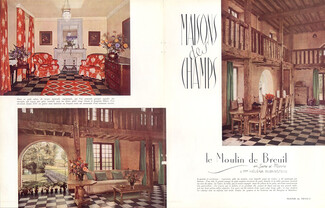 Chez Mrs Helena Rubinstein 1934 Le Moulin de Breuil, Interior Decoration