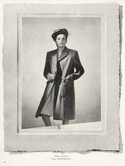 Véra Boréa (Couture) 1946 Manteau
