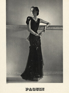 Paquin 1937 Evening Gown, Photo Horst