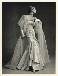 Jacques Fath 1950 Evening Gown, Marcel Guillemin, Photo Pottier