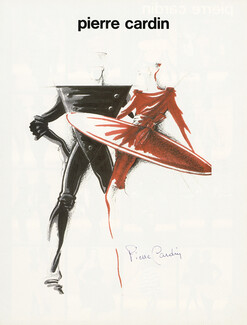 Pierre Cardin 1992 Fashion illustration